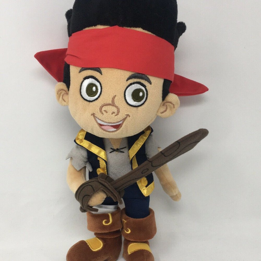 Disney Store Jake Neverland Pirate 13" Plush Toy